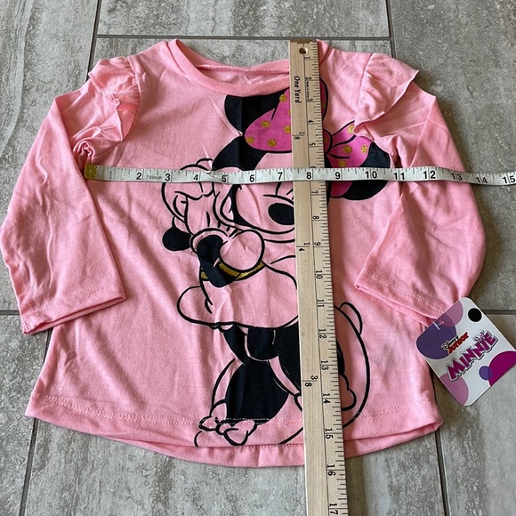 DisneyJuniorMinnie,24M,orange top& pink polka dots & minnie mouse, pants girls - Picture 2 of 5